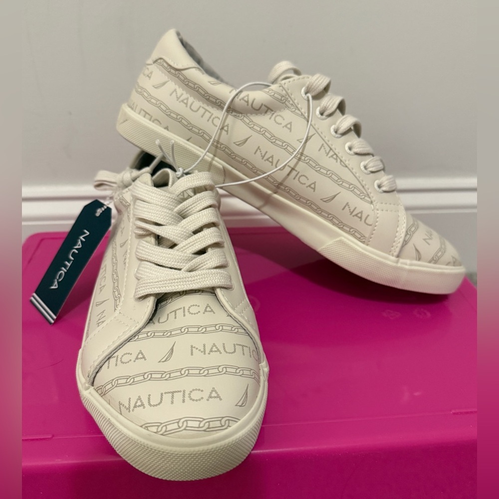 🔥 NWT Nautica Kishi Off White sneakers size 8